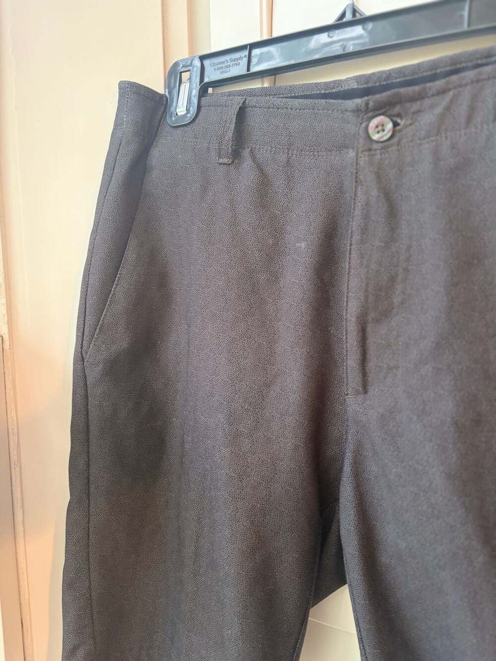 Pebble Beach Men's Gray Micro Dot Performance Golf Shorts Size 30 - Picture 2 of 5